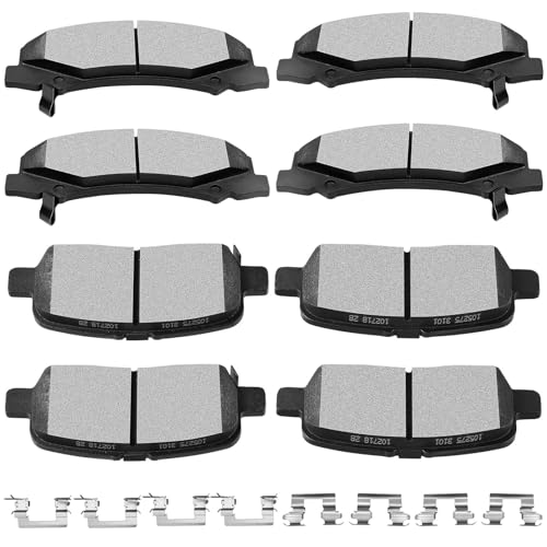 SCITOO D1159 D999 8pcs Brake Pads Set For Chevrolet For Impala 2011-2013 - size: Front-D1159 & Rear-D999