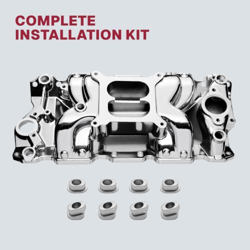 2026 7501 Intake Manifold Aluminum Dual Plane Air-Gap - size: 7501-Polish