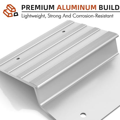 Salcod Aluminum Ramp Top Kit for 2" x 8" Boards, 700 lb Capacity per Ramp - size: 8inch