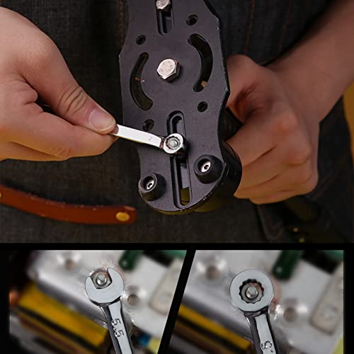 Small Wrench Set Metric 10 Pcs 4mm To 11mm Open End And Box End Spanner Wrenches with Key Ring, Ignition Wrench Set Standard with Portable Storage Pouches - style: Metric