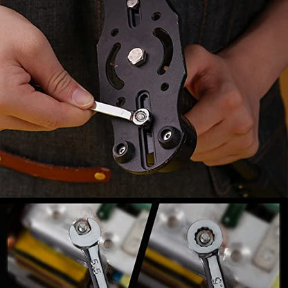 Small Wrench Set Metric 10 Pcs 4mm To 11mm Open End And Box End Spanner Wrenches with Key Ring, Ignition Wrench Set Standard with Portable Storage Pouches - style: Metric