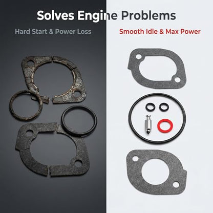 11028-6295 Carburetor Gasket Kit Compatible with Kawasaki FR651V FS651V FR691V FS691V FR730V FS730V Engine, Replaces 11028-6318 - Sealing Rebuild Set for Lawn Mower