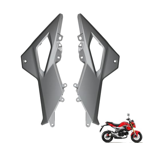 Mokuo Motorcycle Satin Light Gray ABS Bodywork Side Cover Fit For Honda Grom Msx125 SF 2016-2020 Fairings Kit Parts - style: Side Cover