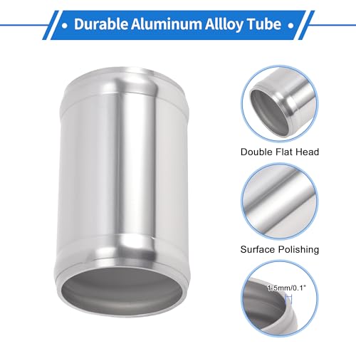1.75" OD 0° 6063 Aluminum Alloy Tube Intercooler Pipe 3" Length - size: 1.75"OD 3"Length