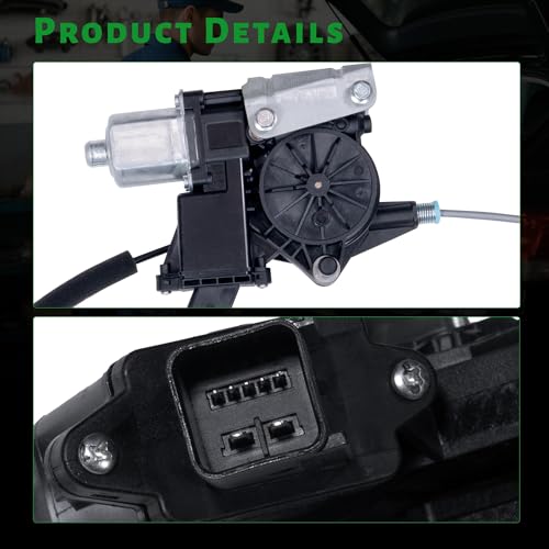 Front Driver Side Power Window Regulator with Motor - size: 751-710