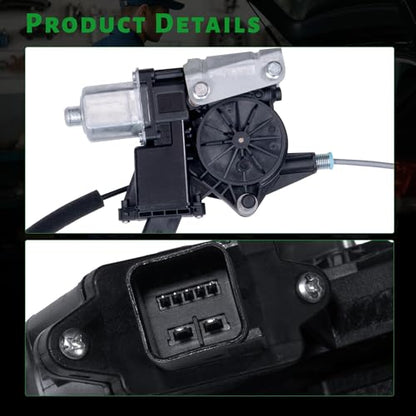 Front Driver Side Power Window Regulator with Motor - size: 751-710