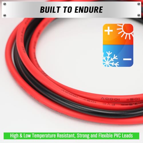 SWANLAKE 27-Piece Multimeter Test Leads Set, CAT.III 1000V / CAT.IV 600V Multimeter Probes with Alligator Clips, Needle Probe, Replaceable Probe Accessories, Soft PVC Volt Meter Lead - color: 27PCS Red&Black
