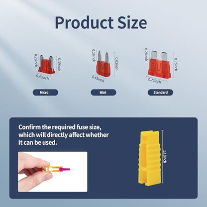 Car Fuses 300 Pcs Automotive Fuse Assortment Kit - size: 300PCS