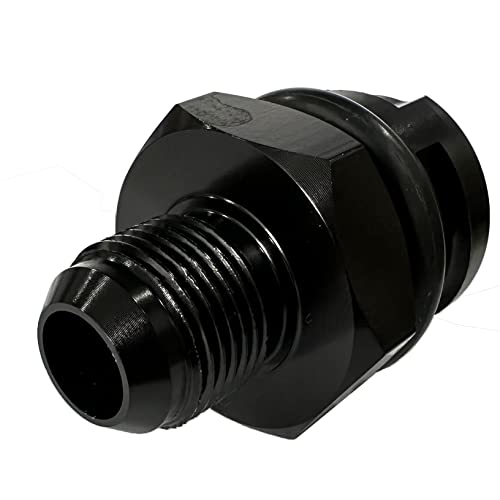 Billet Aluminum Valve Cover Oil Cap w/-8 AN Fitting Black for LS LSX LS1 LS2 LS3 LS6 LS7 - size: 8AN