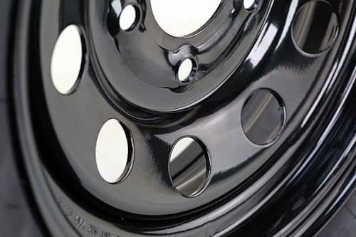 ROCKMAN Trailer Tire Wheel ST205/75R14 8-Ply D 105M 5X4.5 Black Mod Rim Pk2 - size: ST205/75R14 8PR /5x4.5