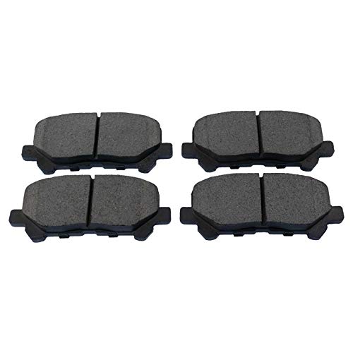TRQ Front and Rear Ceramic Brake Pad Set - color: Ceramic, size: BKA11917