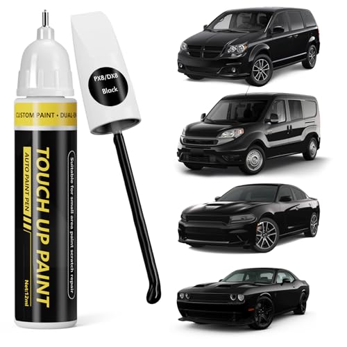 (Black (PX8/DX8) Car Touch Up Paint for Dodge Ram - color: Black (PX8/DX8) for 2025 RAM 1500/2024 RAM 1500/2023 RAM 1500/2025 RAM 2500/2024 RAM 2500/2025 RAM 3500