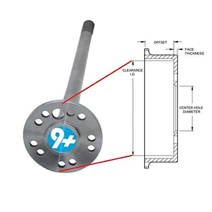 Rear Disc Brake Conversion Kit, For GM 10 &12 Bolt, Bolt-On Dual Pattern