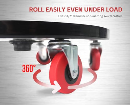 MaxWorks 80771 Pneumatic Roller Seat/Creeper with Adjustable Height - 300 lb Capacity - style: Adjustable
