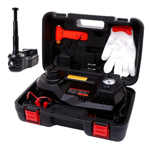 ROGTZ Electric Car Jack Hydraulic Kit 5T Tire Inflator Pump for Car Repair - color: Black Jack Only