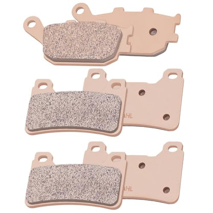 AHL Front & Rear Brake Pads Set for Honda CBR600RR CBR600 RR 2005-2006 (Sintered copper-based) - size: Sintered copper-based