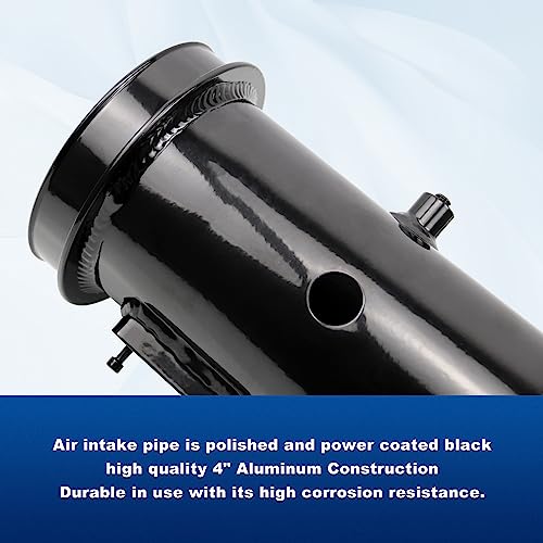 RULLINE 4" Cold Air Intake Pipe Kit Compatible with Ford 6.4L Powerstroke - color: Blue, style: 2008-2010 F250 F30 F450