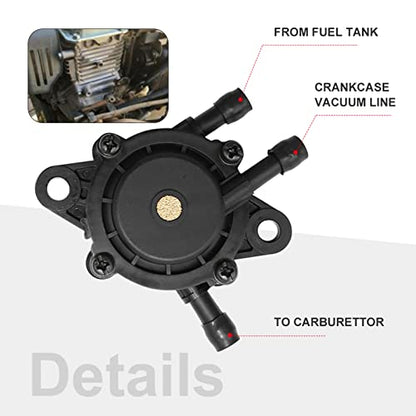 32 083 09-S Air Filter + 24 393 04-S Fuel Pump Replacement for Kohler KT610 KT620 KT715 KT725 KT730 KT735 KT740 KT745 19HP-26HP 7000 Series Lawn Mower w/32 083 10-S Pre Cleaner