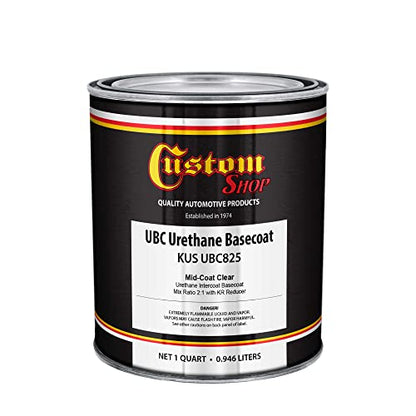Custom Shop Mid-Coat Clear for Flake/Pearl Intercoat Clear Auto, Quart - size: 32 Fl Oz (Pack of 1)