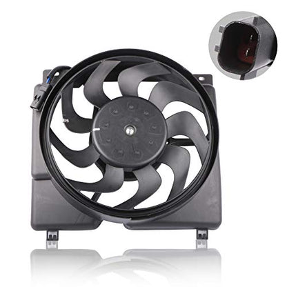 MOSTPLUS - 52028337AC 620560 - Radiator Cooling Fan Assembly with Motor - Compatible with 1997-2001 Cherokee 4.0L LHD - style: 1997-2001 Cherokee