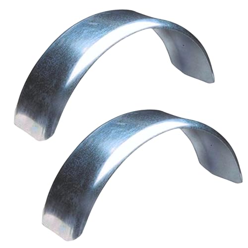 Tie Down Trailer Fenders – Single Axle, 16 Gauge Galvanized Steel – For 13" Tire Assemblies – 27.5" L x 8" W x 11" H (Set of 2) - size: 27.5" x 8" x 11", style: 2 Fenders