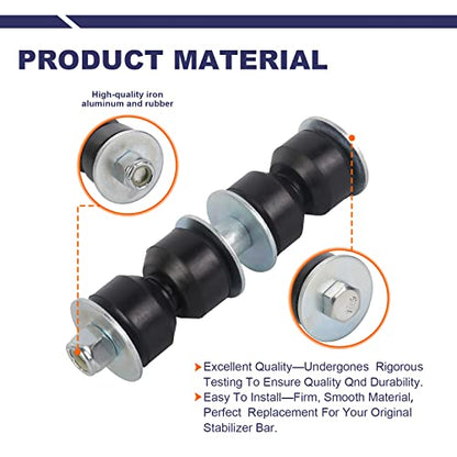 2* K6600 Front Sway Bar Link - Stop Squeaking & Restore Stability - color: 2*K6600, size: Sway Bar Link
