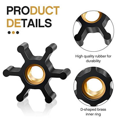Fabbay 4 Pack Utility Impeller Replacement Water Transfer Pump Impeller Universal Fits Pas-30 and Pds-30 Model Pumps Fit 5/16 Diameter Shaft Compatible with 1/10th and 1/12th Hp Ac and Dc Motor