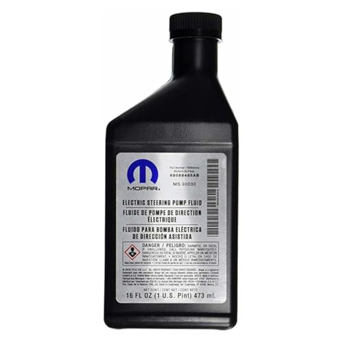 Chrysler Genuine Mopar Fluid 68088485AB Hydraulic Fluid 1 Pint, black