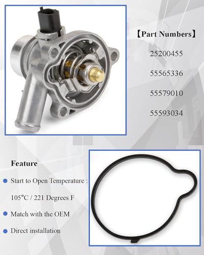 PANNUOSCS Aluminum Thermostat Housing Assembly 902-808 Fit for Cruze 1.4L