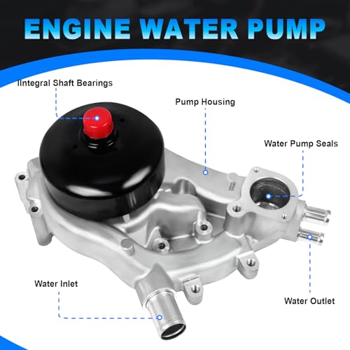 Engine Oil Pump & Timing Chain Kit w/Water Pump for 2007-2013 Chevy Avalanche/Silverado 1500/Tahoe/Suburban, GMC Sierra 1500/Yukon, Buick/Cadillac 4.8L 5.3L 6.0L NON-VVT Engine