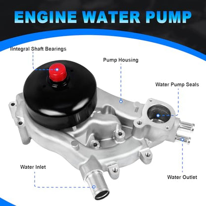 Engine Oil Pump & Timing Chain Kit w/Water Pump for 2007-2013 Chevy Avalanche/Silverado 1500/Tahoe/Suburban, GMC Sierra 1500/Yukon, Buick/Cadillac 4.8L 5.3L 6.0L NON-VVT Engine