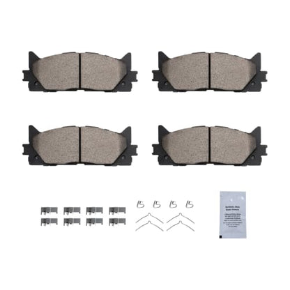 HUSCH Brake Kit Ceramic Brake Pads and Brake Rotors Fit for Toyota - size: 31434+D1293