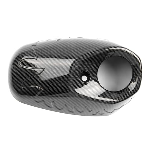 SWEER Motorcycle Exhaust Pipe Carbon Fiber Compatible With Yamaha XMAX 250 300 400 2017-2024 Heat Shield Cap Anti-Scalding Shell Guard
