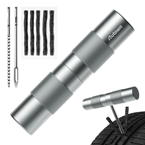 AUTOWN Compact Tire Repair Kit with Plugs for Motorcycle, Car