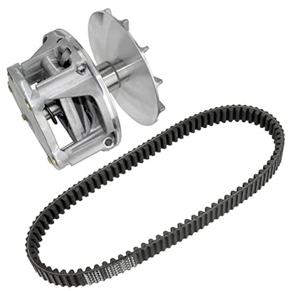 Caltric Complete Primary Drive Clutch with Aramid Belt Compatible with Polaris Sportsman 570 2014 2015 2016 2017 2018 2019 2020 2021 2022-2024
