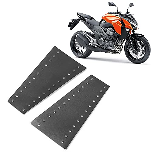 Qiilu Black Leather Motorcycle Brake Clutch Covers, 2pcs Motorcycle Lever Covers 15-18MM/0.59-0.71in Fringe Fit for/