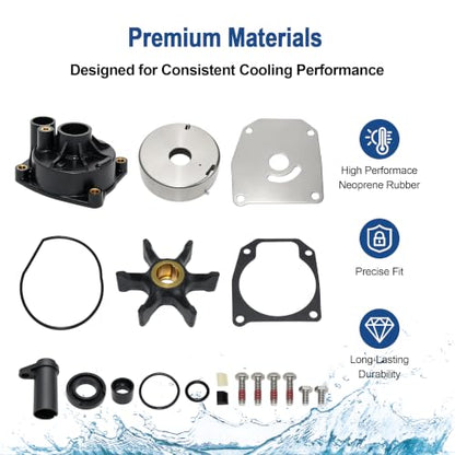 MARKGOO Water Pump Repair Kit 432955 for Johnson Evinrude 40-75HP Outboard - color: 432955 fits 40 50 60 65 70 75HP