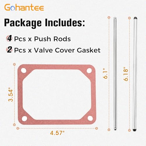 gohantee 2Pack 690981 690982 690971 Push Rod Set with Valve Cover Gasket