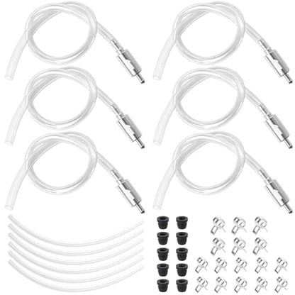 4-Pack Brake Bleeder Hose Kits with One-Way Check Valves