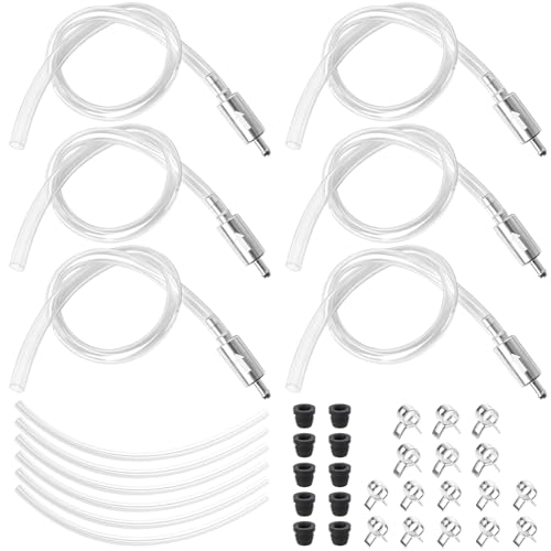 6-Pack Brake Bleeder Hose Kits with One-Way Check Valves