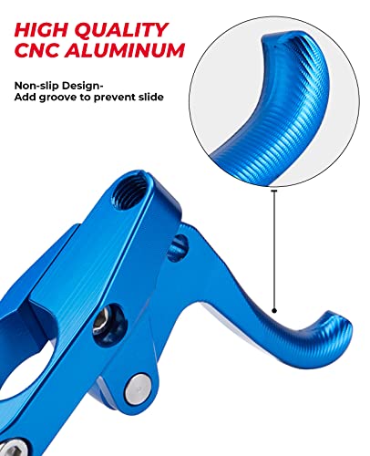 KEMIMOTO Finger Throttle Compatible with Wave Runner Jet Ski Sliver Blue Aluminum Alloy - color: Blue