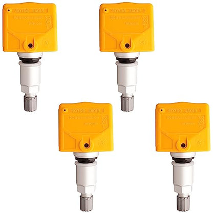 4Pcs TPMS Tire Pressure Monitoring System Sensor 315 MHz OBD Re-learn Adaptation Clamp Mount Compatible with Nissan Infiniti Replaces 40700-JA01B 40700-1AA0B 40700-3AN0A 40700-3AN0B 40700-3AN0D