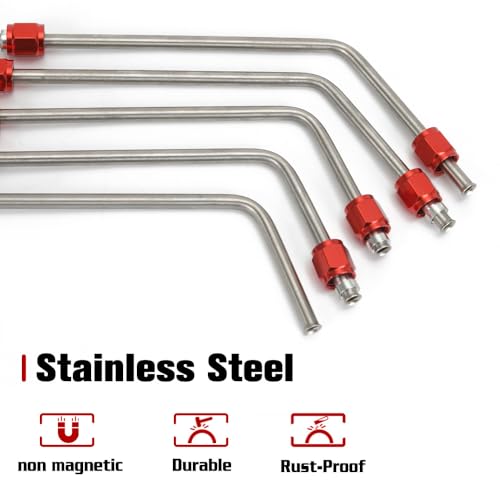 LS Coolant Crossover Steam Vent Kit 6.0 5.3 LS Steam 4 Port Line Kit - color: Red