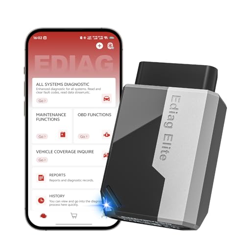 Ediag Elite KINGBOLEN Bluetooth OBD2 Scanner, Lifetime NO Cost Update