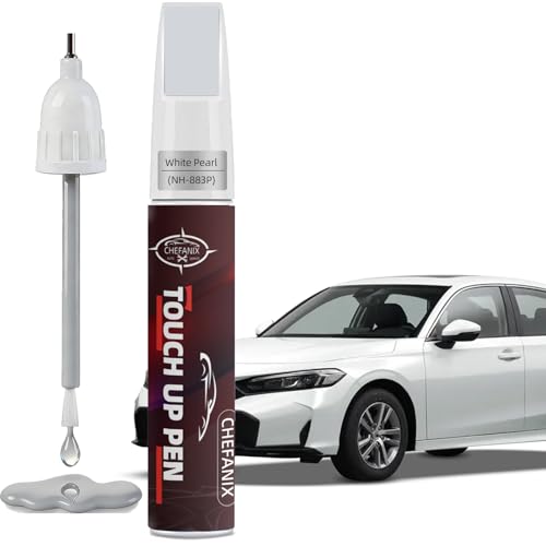 Platinum White Pearl (NH-883P) Touch Up Paint Pen Compatible with Honda - Exact Color Match, 2-in-1 Brush & Pen,Car Paint Scratch Repair Kit for CRV/CIVIC/Accord/HRV/Pilot/Odyssey - color: Platinum White Pearl (NH-883P) for CRV/CIVIC/Accord/HRV/Pilot/Odys