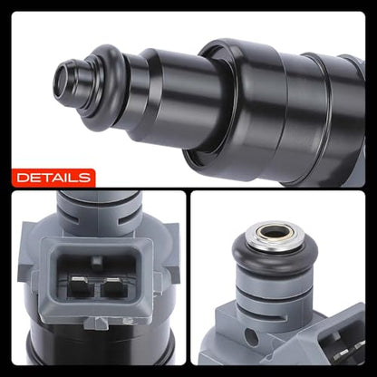 A-Premium Fuel Injectors Compatible with Jeep - style: Pack of 6