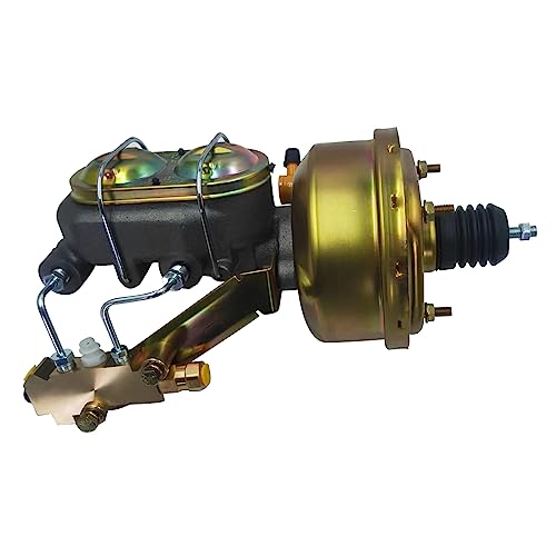 BST BSSP 7" Single Zinc Power Brake Booster & 1-1/8" Master Cylinder Disc Drum Valve Kit 3512 + PV2 Side Kit