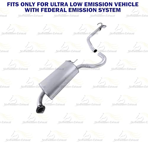 Northeastern Exhaust | Direct-Fit Resonator Pipe Muffler Exhaust System Kit Compatible for Hyundai Elantra 2007-2012 2.0L | Free Gaskets and Sleeve Included | Automotive Replacement Part