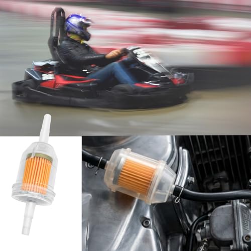 Strongthium 10PCS 1/4" & 5/16" Inline Fuel Filters with Magnet
