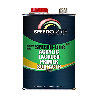 Speedokote SMR-275 - High Build Acrylic Lacquer Primer Gray Gallon, Fast Dry, Easy Sanding.